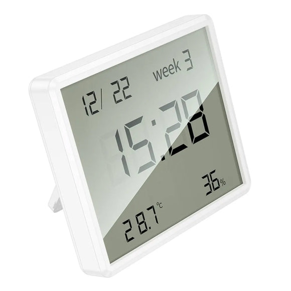 Hoco HX41 Hygrothermometer - White, Compact and Accurate Temperature & Humidity Meter (77x68x12mm) - Saif Al Najmi Kw